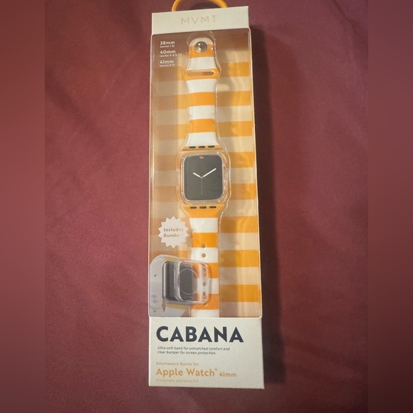 MVMT Cabana stripes Watch Band - fun functional fashion 💛🤍zoom in for details🤍💛 - Picture 1 of 8